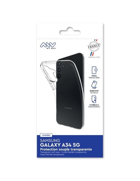 MYWAY FRANCE COQUE SOUPLE TRANSPARENTE SAMSUNG GALAXY A34 5G