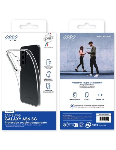 MYWAY FRANCE COQUE SOUPLE TRANSPARENTE SAMSUNG GALAXY A56 5G