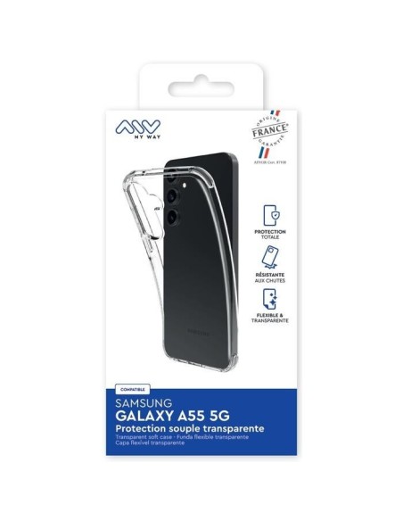 MYWAY FRANCE COQUE SOUPLE TRANSPARENTE SAMSUNG GALAXY A55 5G