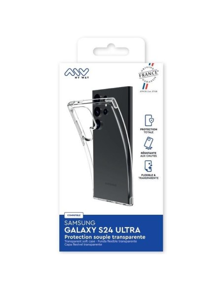 MYWAY FRANCE COQUE SOUPLE TRANSPARENTE SAMSUNG GALAXY S24 ULTRA