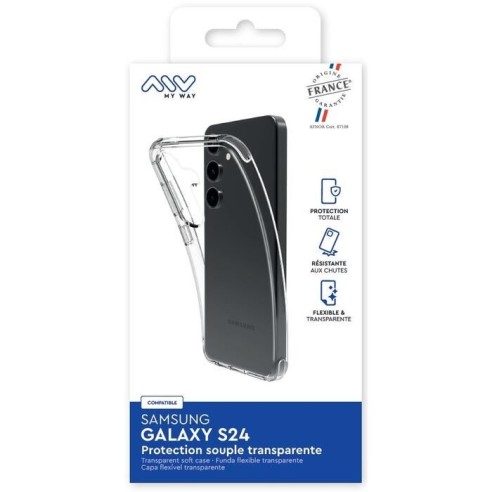MYWAY FRANCE COQUE SOUPLE TRANSPARENTE SAMSUNG GALAXY S24