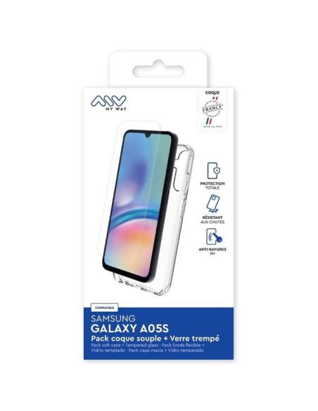 MYWAY FRANCE PACK COQUE SOUPLE + VERRE TREMPE SAMSUNG GALAXY A05S