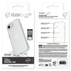 TIGER CASE LITE FRANCE COQUE TRANSPARENTE 2M APPLE IPHONE 16E GARANTIE VIE 2
