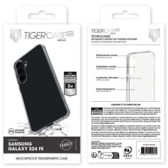 TIGER CASE LITE FRANCE COQUE TRANSPARENTE 2M SAMSUNG GALAXY S24 FE GARANTIE VIE 2