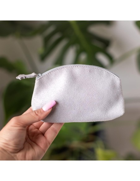 Midi Trousse à trésors en cuir Pailleté Perle