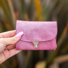 Portefeuille Royal en cuir Pailleté Tulipe