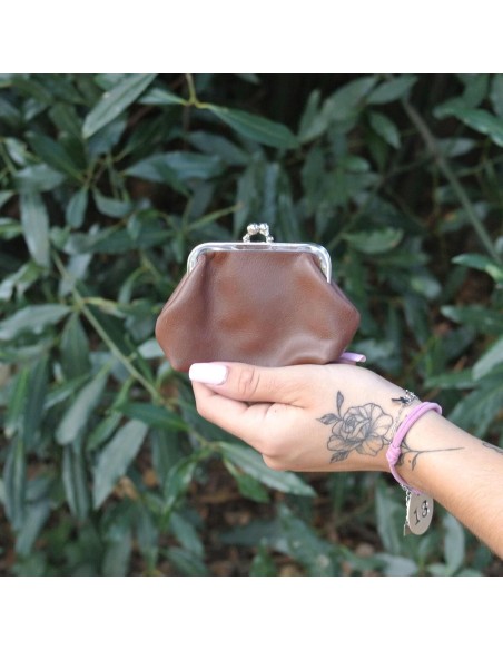 Porte-Monnaie Reine en cuir Mixte Ebène