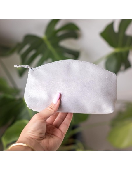 Maxi Trousse à trésors en cuir Pailleté Perle