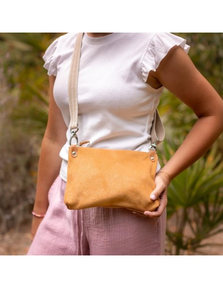 Sac Comète en cuir Pailleté Or Klimt