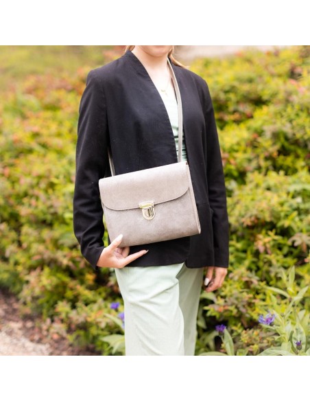 Sac Royal en cuir Pailleté Biche