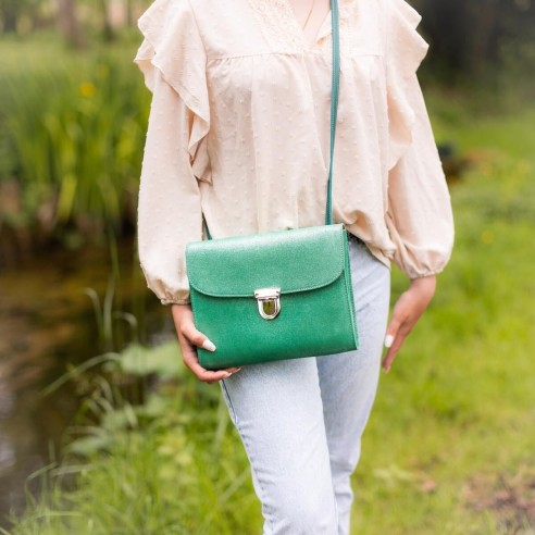 Sac Royal en cuir Pailleté Brin d'Herbe