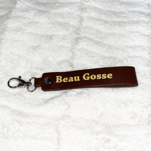 Porte-clés Message Beau Gosse - Ebène