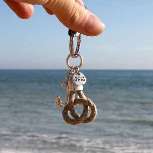 Marin porte-clé Retour de Plage