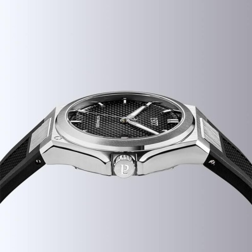 Montre 1977 Arsène Cadran Noir Bracelet FKM Noir