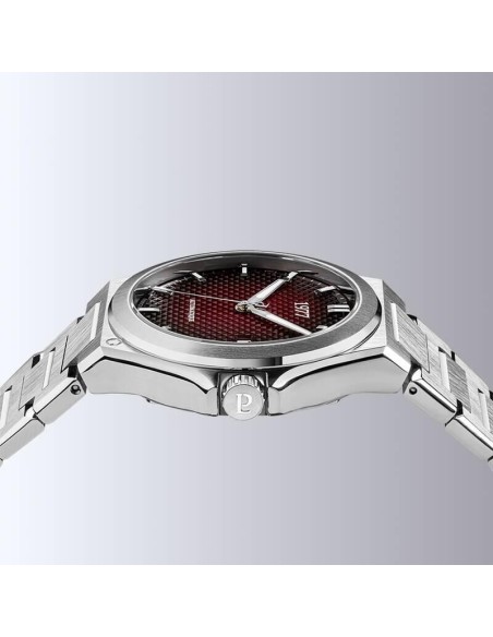 Montre 1977 Arsène Cadran Lie-de-vin Bracelet Acier