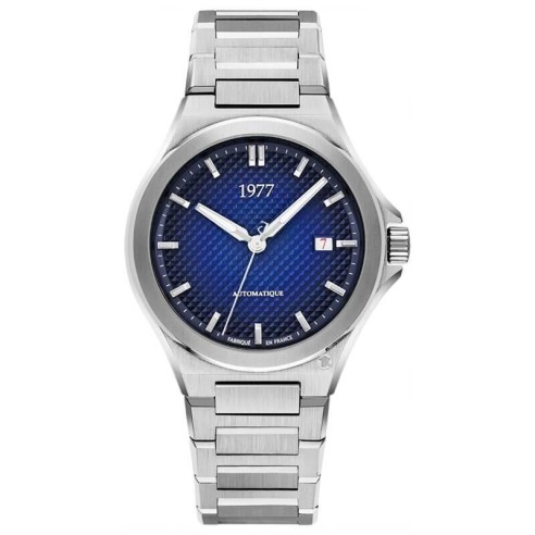 Montre 1977 Arsène Cadran Bleu Bracelet Acier