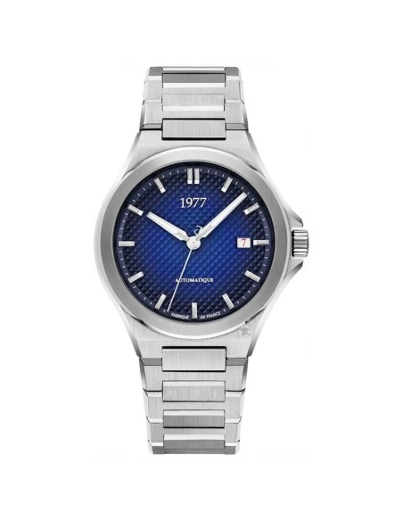 Montre 1977 Arsène Cadran Bleu Bracelet Acier