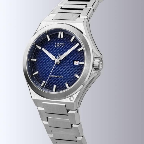 Montre 1977 Arsène Cadran Bleu Bracelet Acier