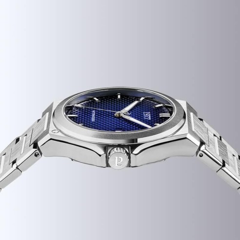 Montre 1977 Arsène Cadran Bleu Bracelet Acier