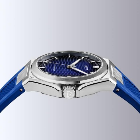 Montre 1977 Arsène Cadran Bleu Bracelet FKM Bleu