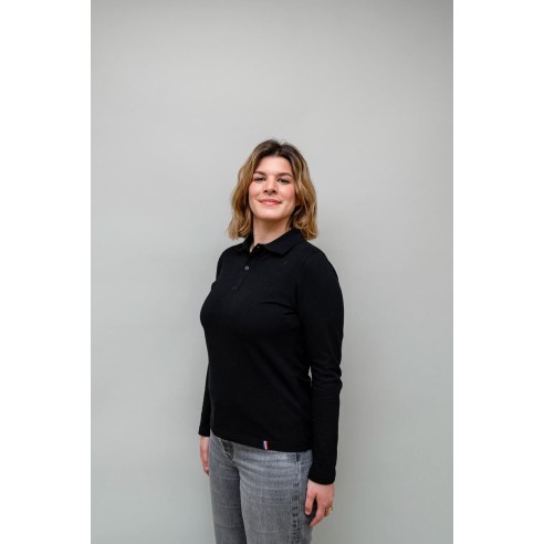 Polo manche longue femme