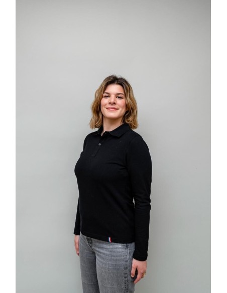 Polo manche longue femme