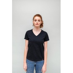 T-Shirt Col V Femme