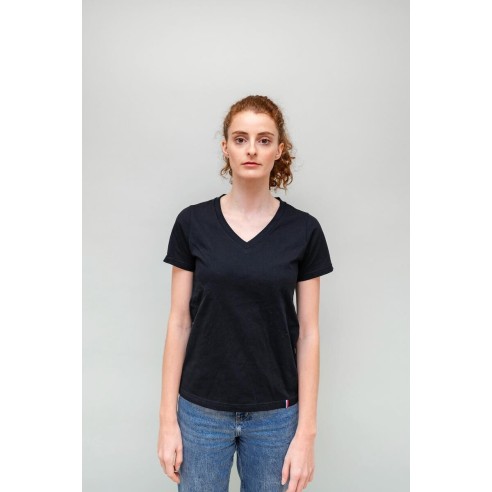T-Shirt Col V Femme