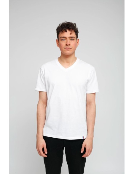 T-Shirt Col V Homme