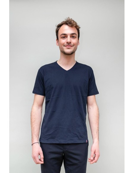 T-Shirt Col V Homme