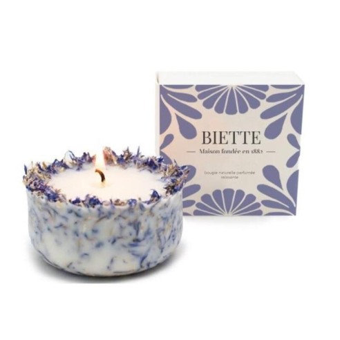 Bougie "La Relaxante" - Lavande & Bleuets | Maison Biette