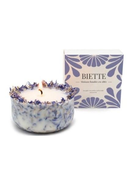 Bougie "La Relaxante" - Lavande & Bleuets | Maison Biette