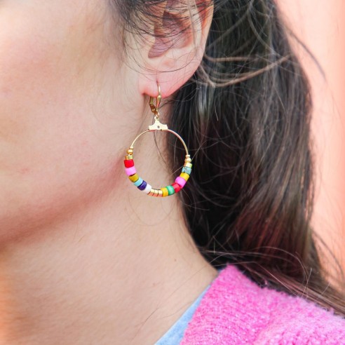 Chamarel boucles d'oreilles Retour de Plage