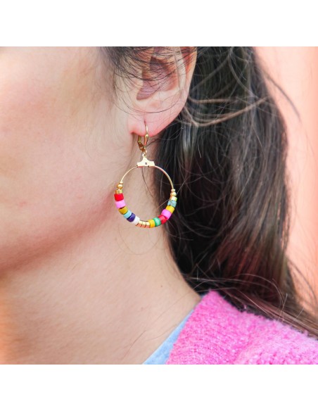 Chamarel boucles d'oreilles Retour de Plage