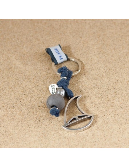 Voilier porte-clefs Retour de Plage