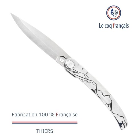 Couteau de poche Le Coq Original - Volcans d'Auvergne - Bois de Violette