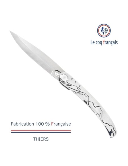 Couteau de poche Le Coq Original - Volcans d'Auvergne - Bois de Violette