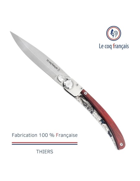 Couteau de poche Le Coq Original - Cantal - Red Heart