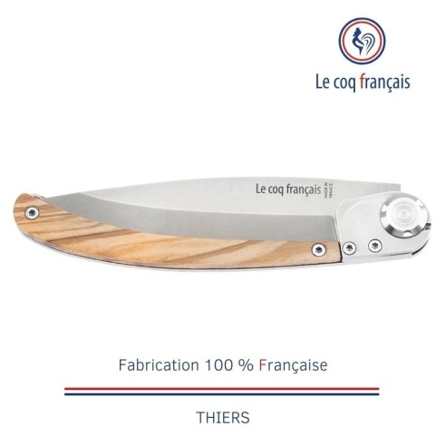 Couteau de poche Le Coq Original - Fromages d'Auvergne - Olivier