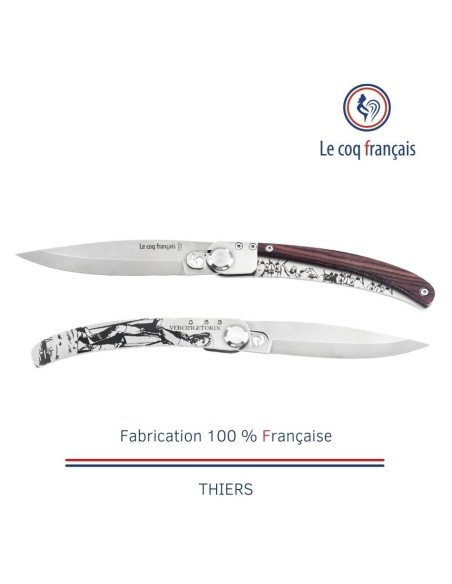 Couteau de poche Le Coq Original - Vercingétorix - Bois de Violette