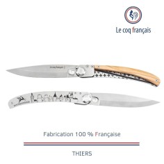 Couteau de poche Le Coq Original - Bourbonnais - Olivier
