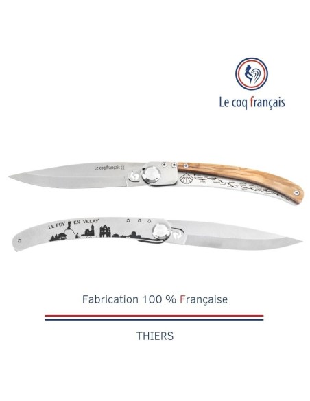 Couteau de poche Le Coq Original - Le Puy-en-Velay - Olivier