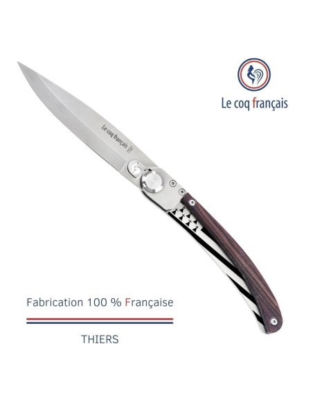 Couteau de poche Le Coq Original - Bretagne - Bois de Violette