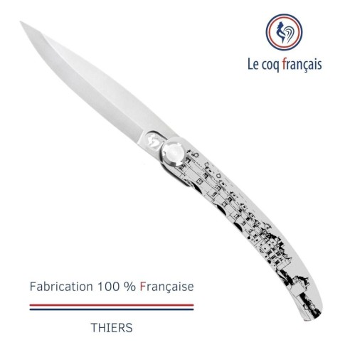 Couteau de poche Le Coq Original - Ch√¢teau de la Loire - Olivier