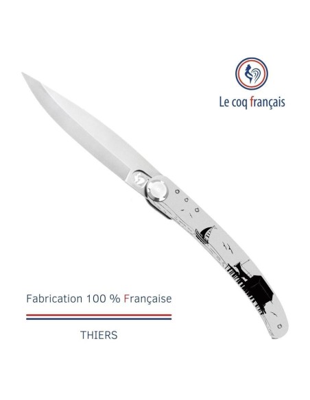 Couteau de poche Le Coq Original - Charente Atlantique - Bois de Violette