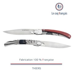 Couteau de poche Le Coq Original - Soleil Levant - Red Heart