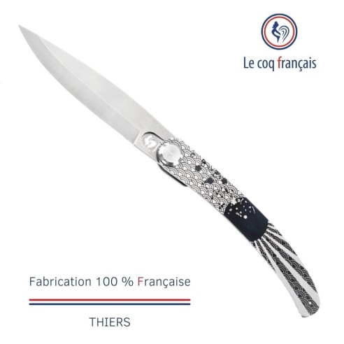 Couteau de poche Le Coq Original - Soleil Levant - Red Heart