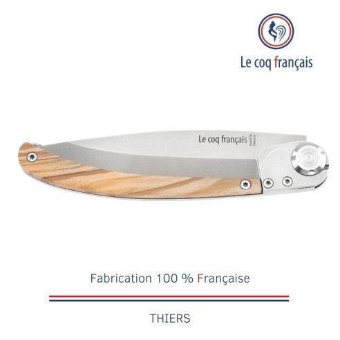 Couteau de poche Le Coq Original - Chemin de Saint-Jacques - Olivier