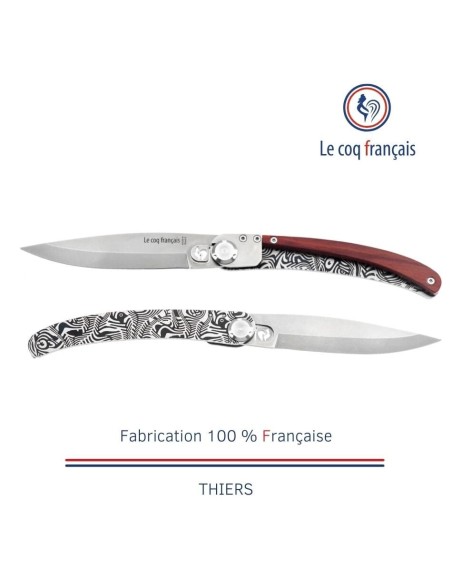 Couteau de poche Le Coq Original - Tropical - Red Heart