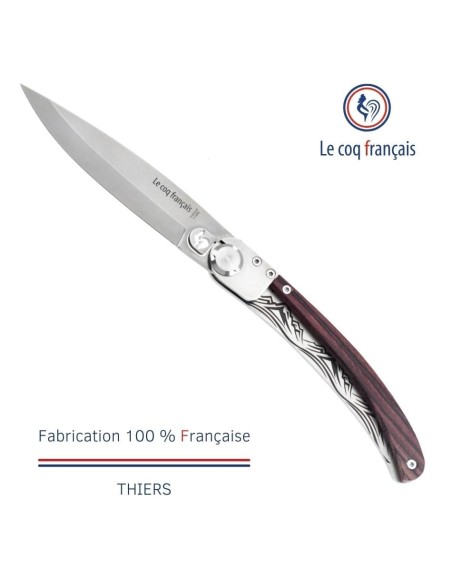 Couteau de poche Le Coq Original - Montagne - Bois de Violette